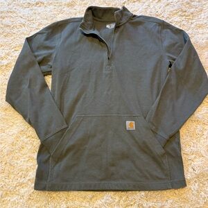 Men’s Carhartt Charcoal Quarter-Zip Pullover